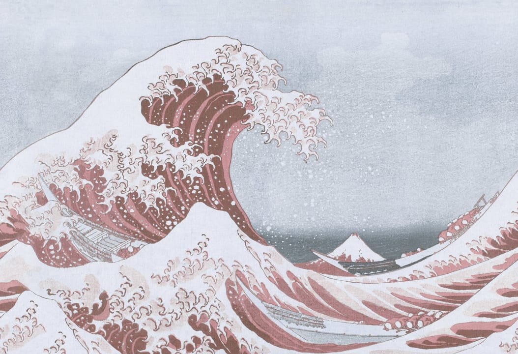 Dusty Pink Wave