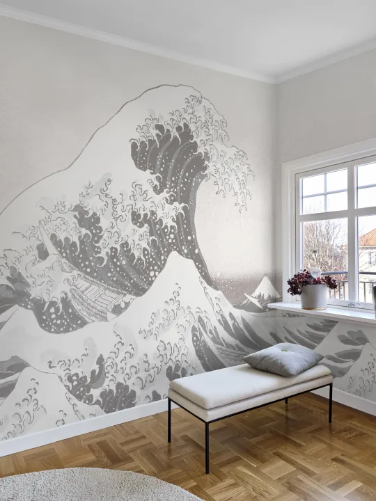 Peinture graphique de vague