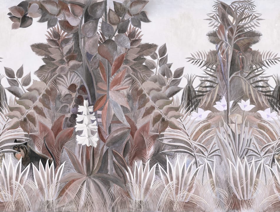 디테일한 창백한 폴리지