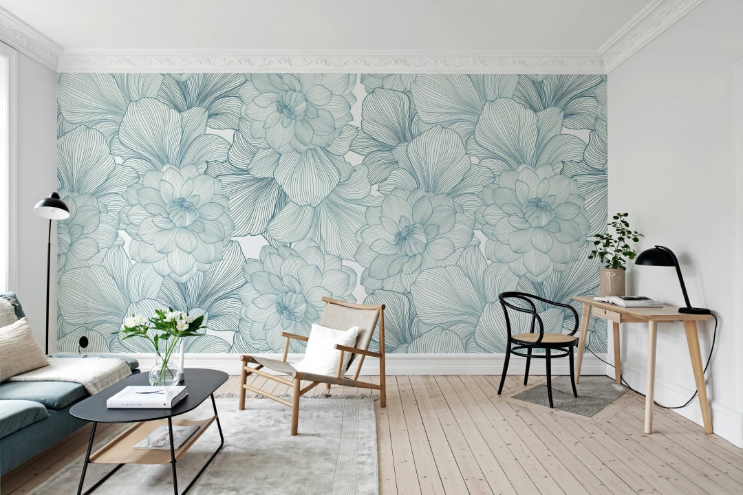 Sophisticated Blue Florals