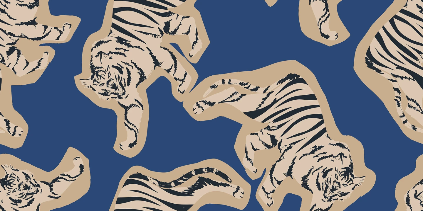 Bold Blue Tigers