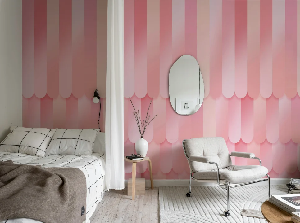 Speelse Roze Strepen