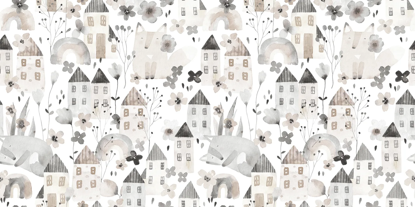 Dreamy Gray Foxes