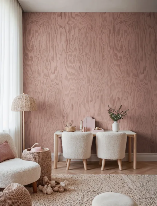 Pink Woodgrain Elegance