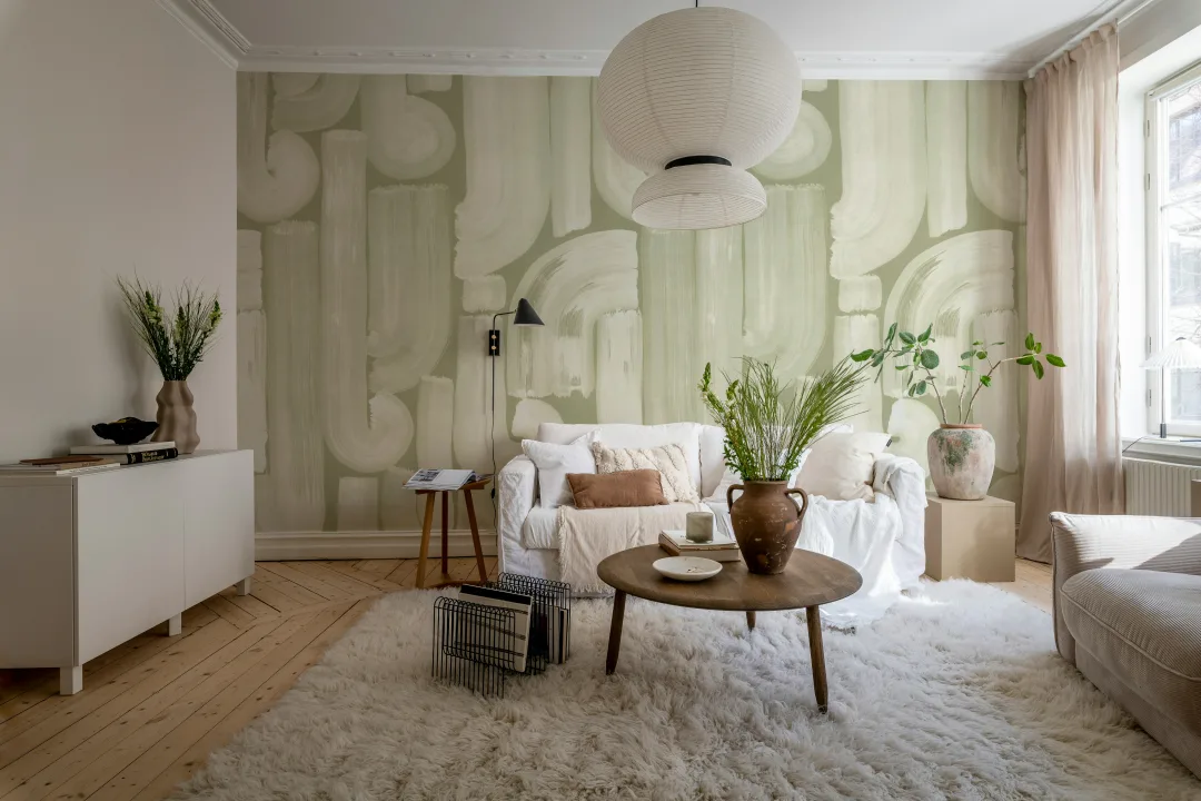 Green Brushstrokes