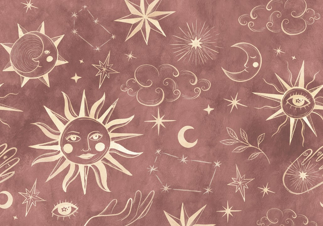Cosmic Charm in Red Hues