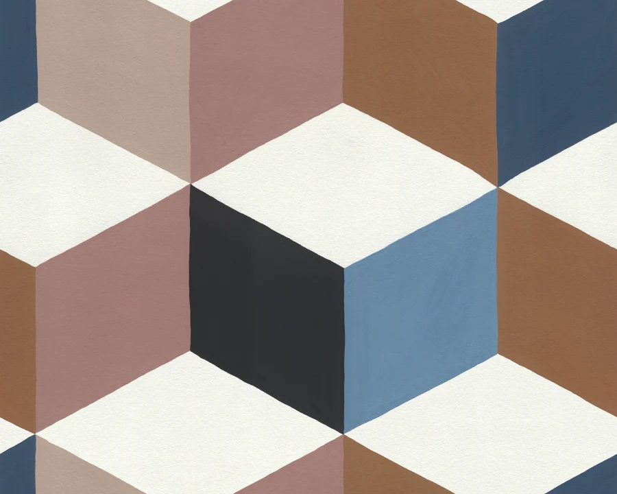 Geometriska Drömmar i Rosa
