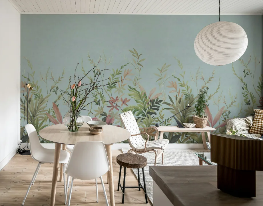 Explorez la tranquillité d'une prairie jungle bleue