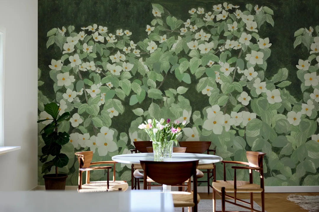 Naturens duk: White Parkflowers