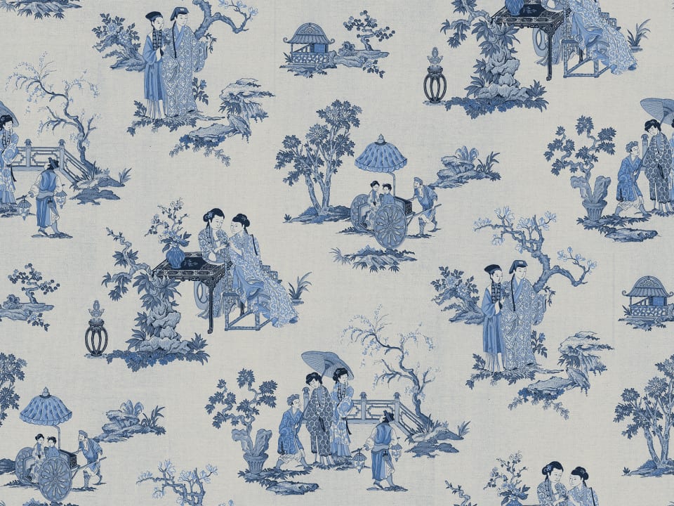 Blue Toile Elegance