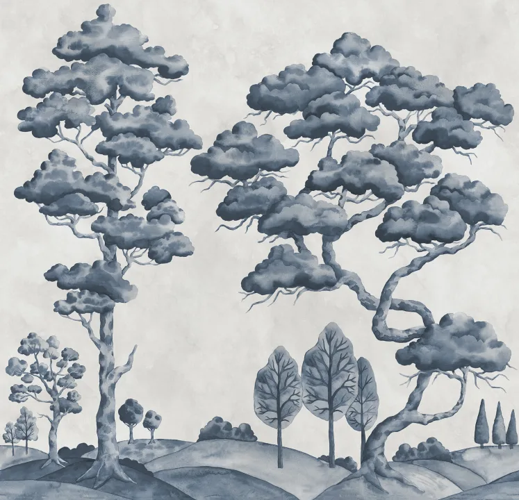 Blue Serenity Trees