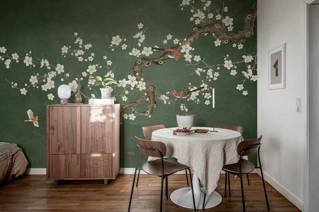 Eleganti rami di colore verde