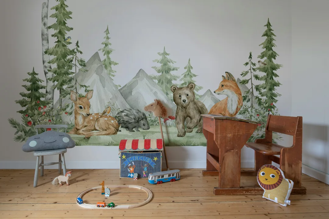 Whimsical Woodland Scene