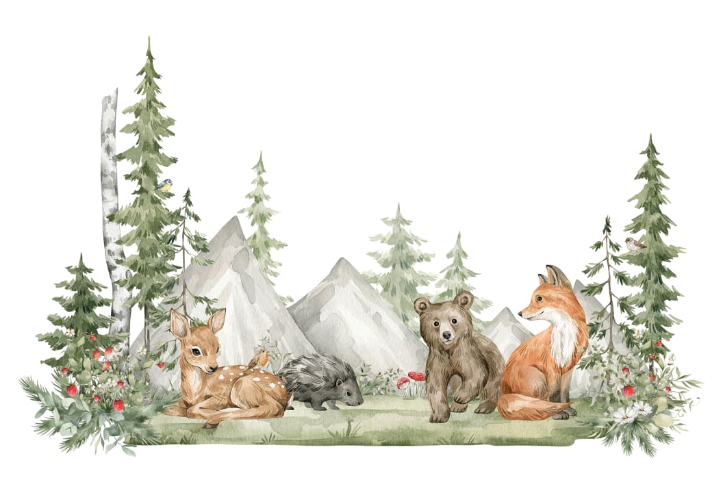 Whimsical Woodland Scene