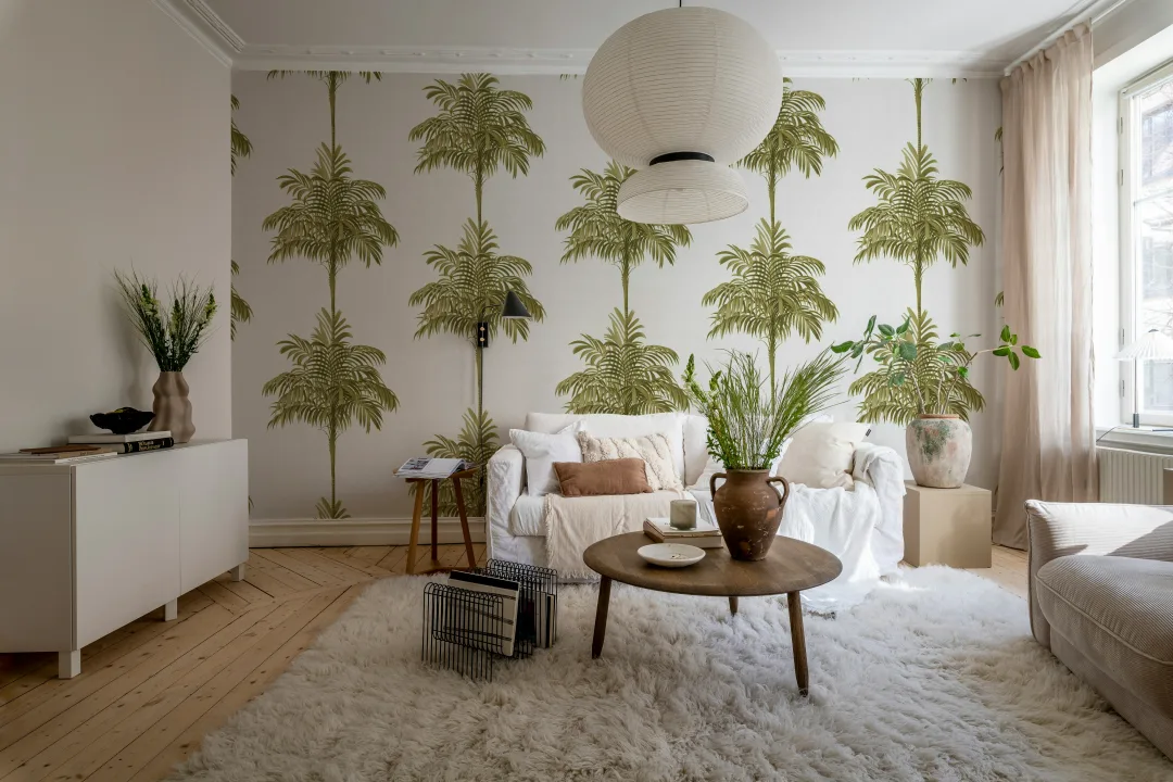 Golden Palm Stripes