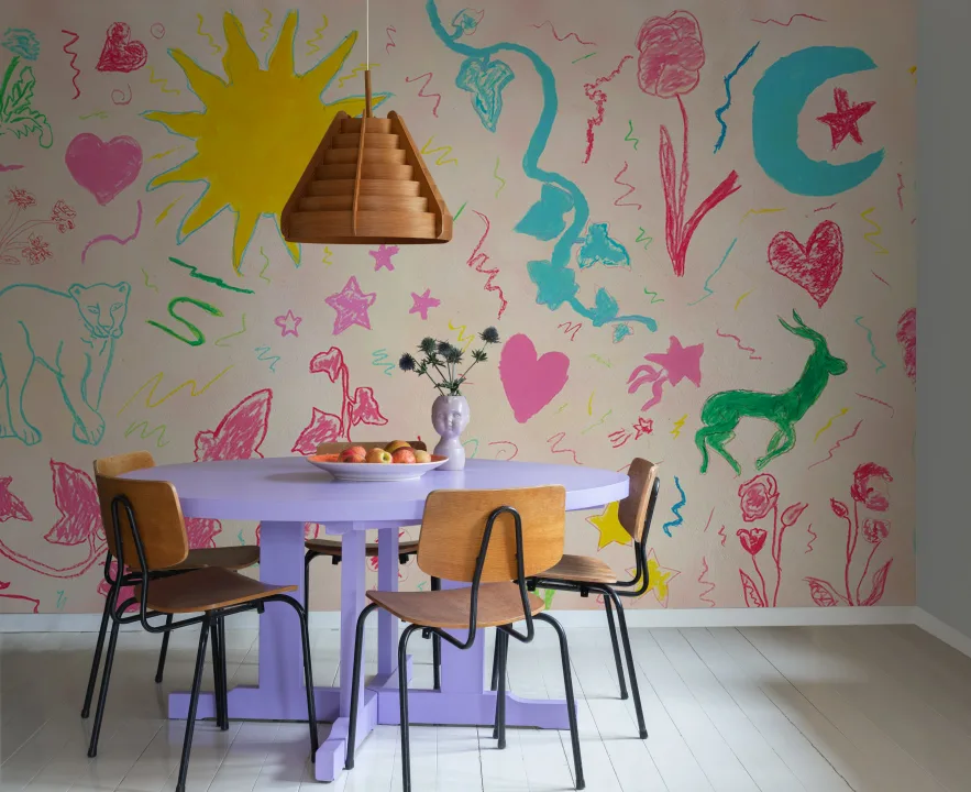 Rebel Walls x John-John : La fantaisie rose magique de Chroma