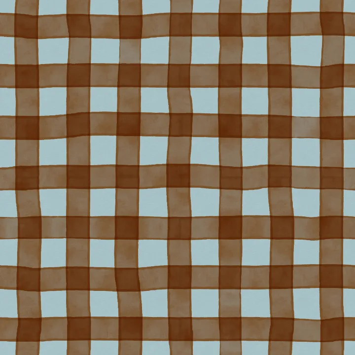 Charming Brown Gingham Delight