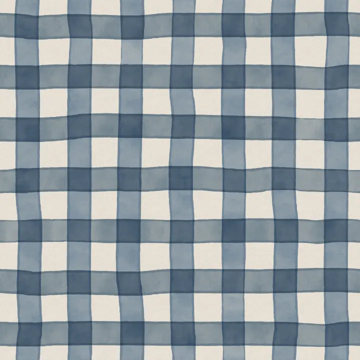 Snyggt lugn och ro: Charm i blå gingham