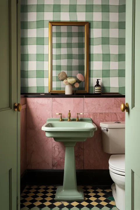 Timeless Elegance with Green Gingham