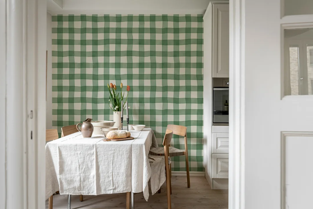 L'élégance intemporelle avec le vichy vert