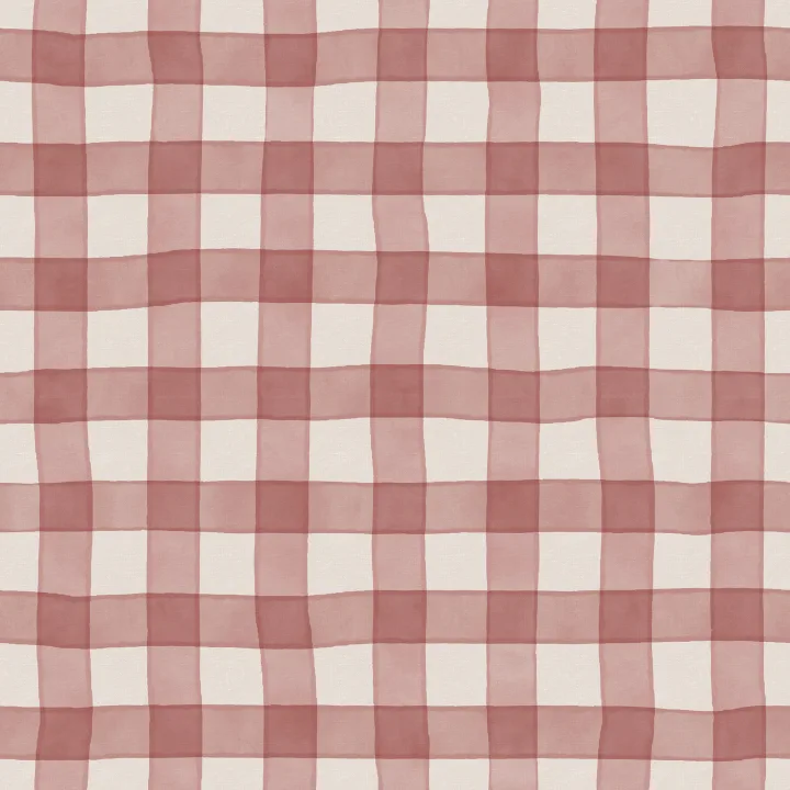 Classic Gingham Charm w odważnym czerwonym kolorze
