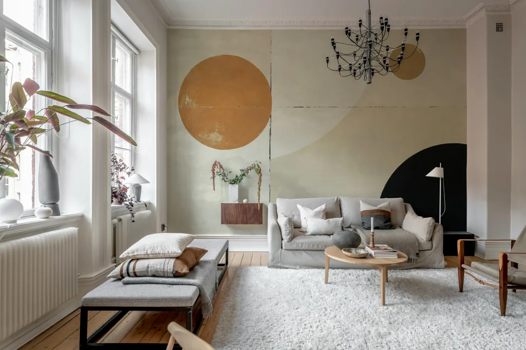 Geometric Elegance in Beige