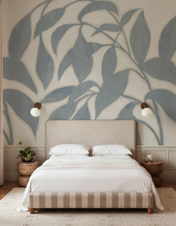 Blue Leaf Elegance
