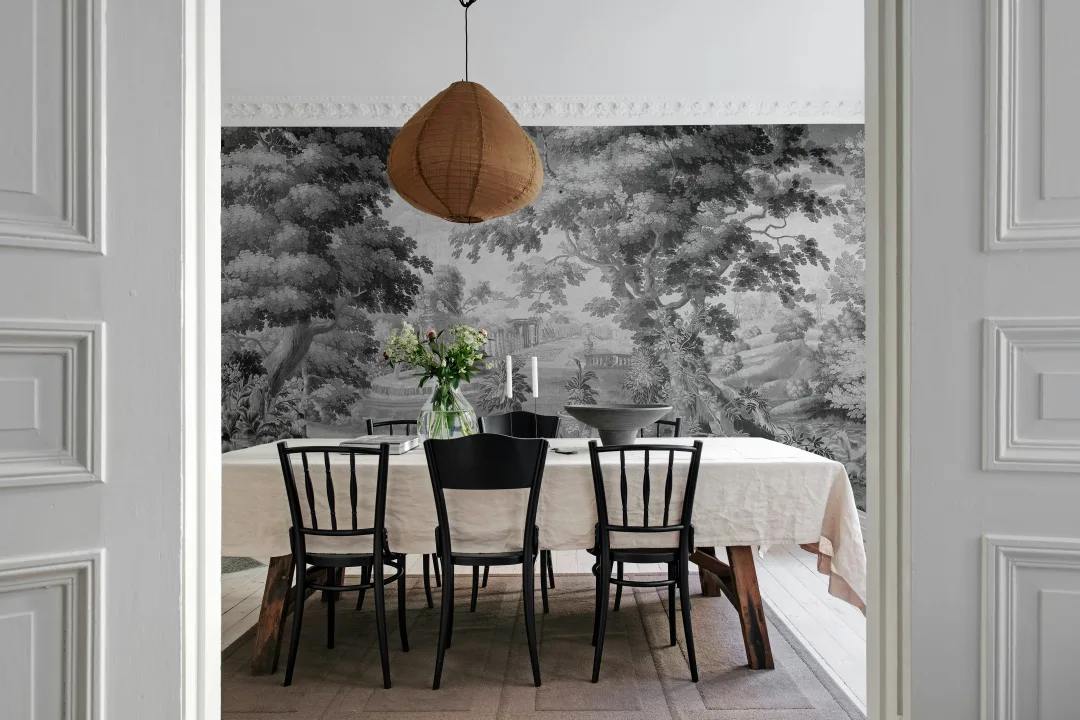 Serenità vintage in bianco e nero