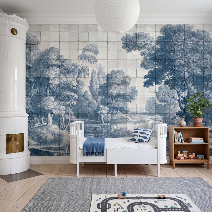 Timeless Porcelain Landscape in Blue
