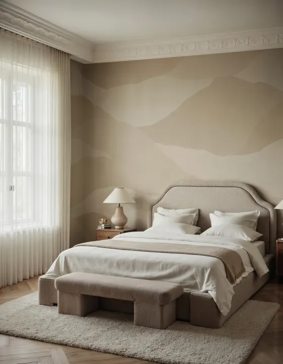 Discover the Serenity of Misty Peach Peaks