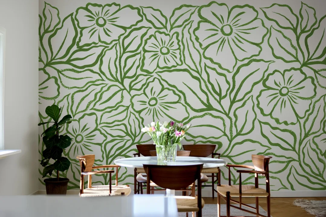 Embrace Nature with Green Ink Flowers