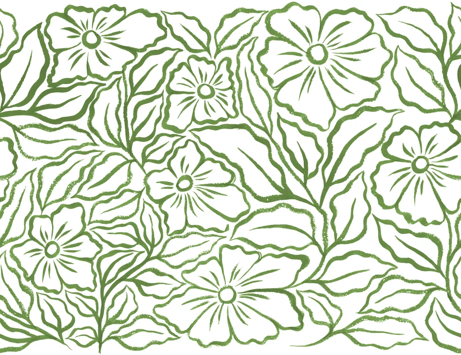 Embrace Nature with Green Ink Flowers