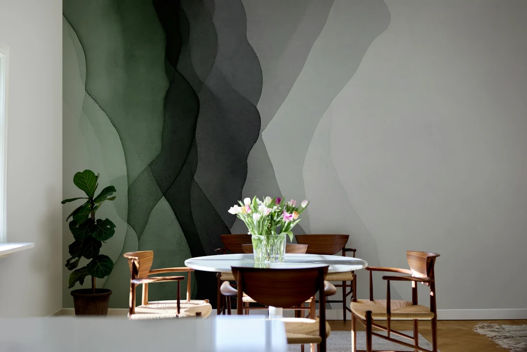 Embrace Elegance with Vertical Green Gradients