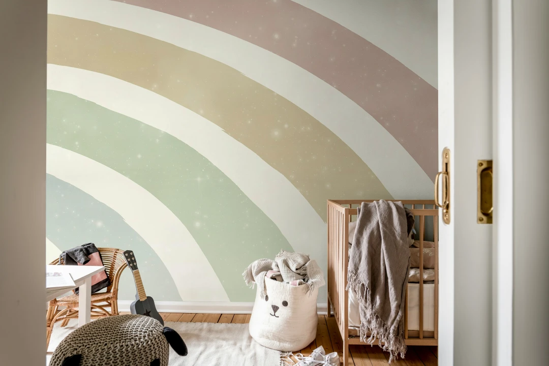 Pastel Dreams with Shimmering Rainbows
