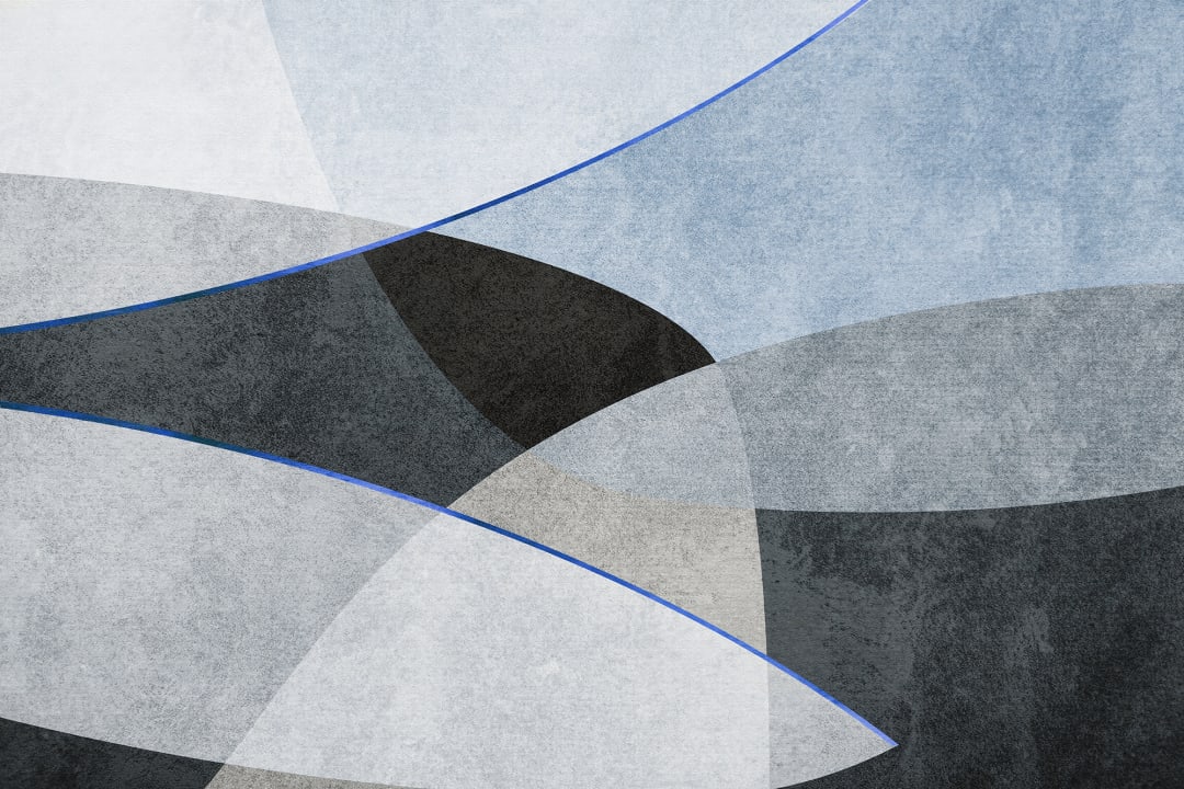 Geometrisk Eleganse i Blå