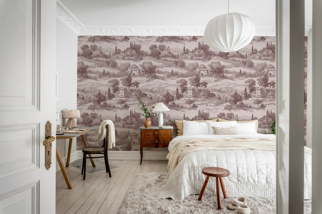 Fascino rustico: Toile di campagna in rosso Cambridge