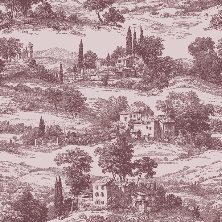 Fascino rustico: Toile di campagna in rosso Cambridge