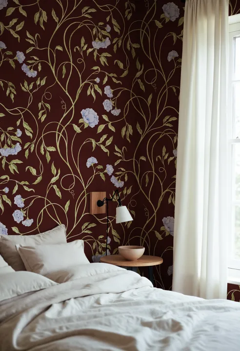 Burgundy Peony Elegance