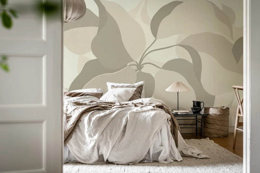 Beige weelderig gebladerte