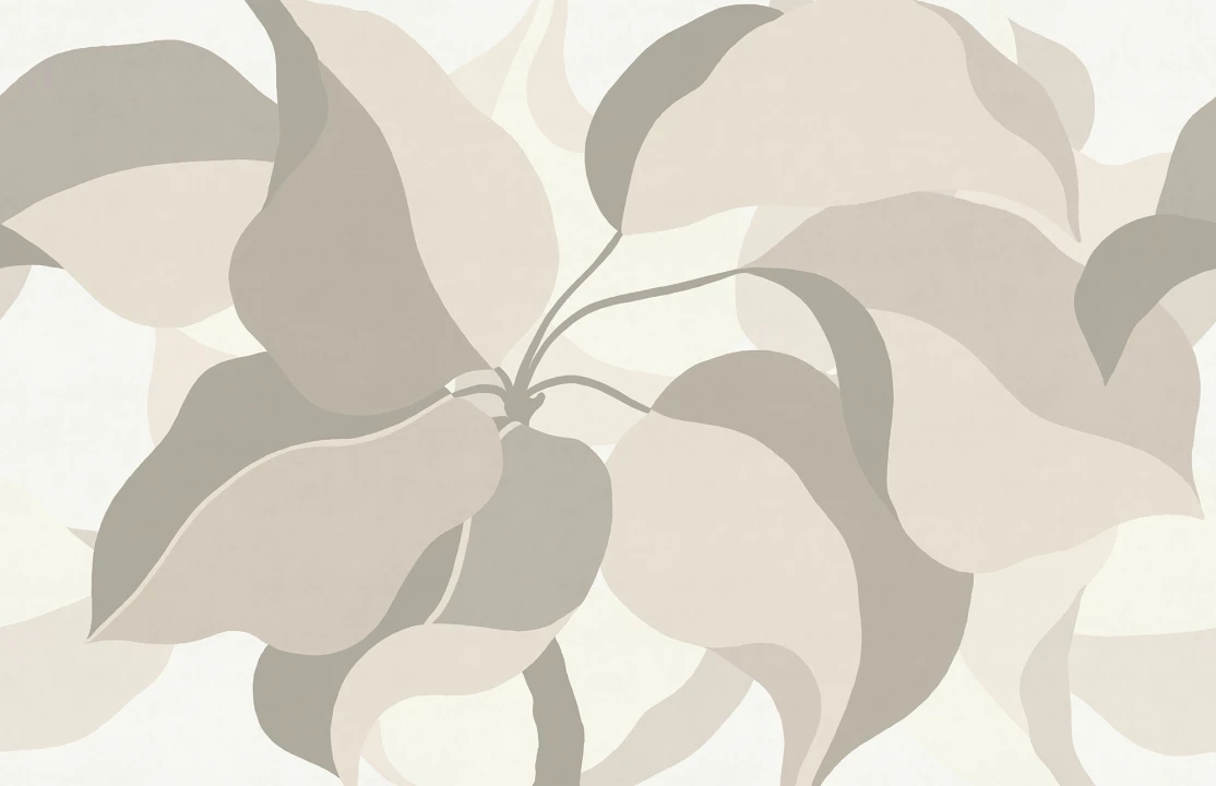 Feuillage beige luxuriant