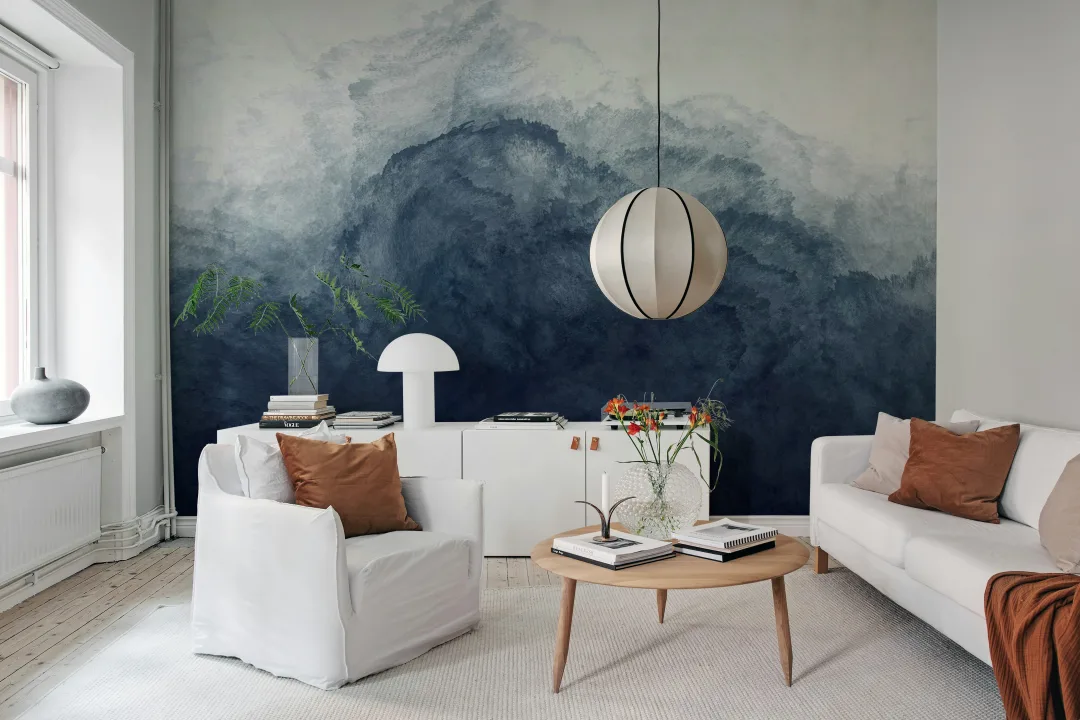 Sérénité dans les teintes bleues <span class='highlight'>Rebel Walls</span> et <span class='highlight'>Be you</span>