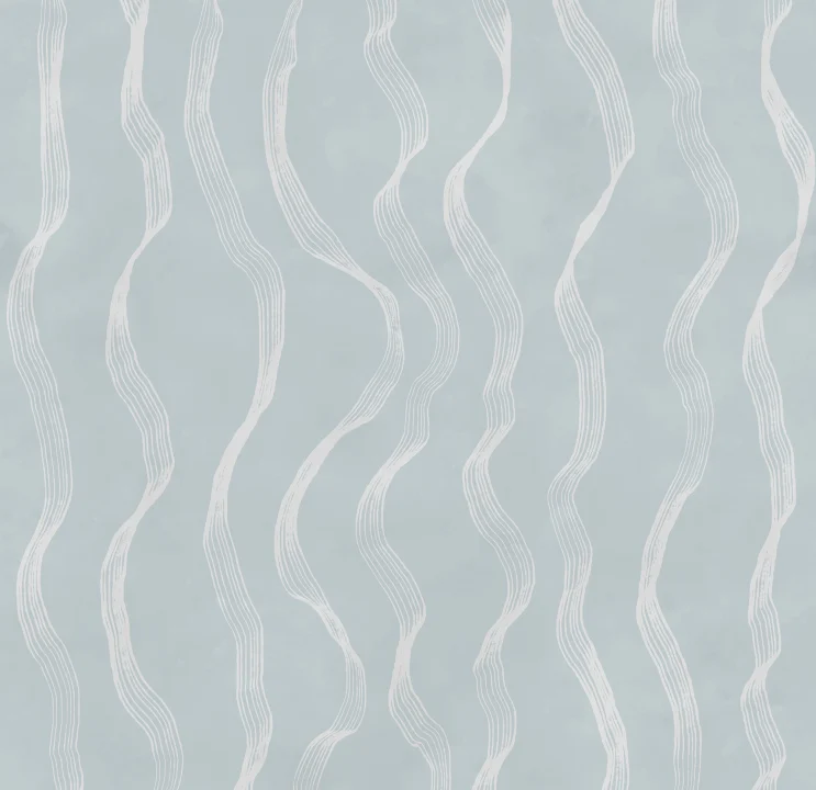 Serene Waves in Light Blue