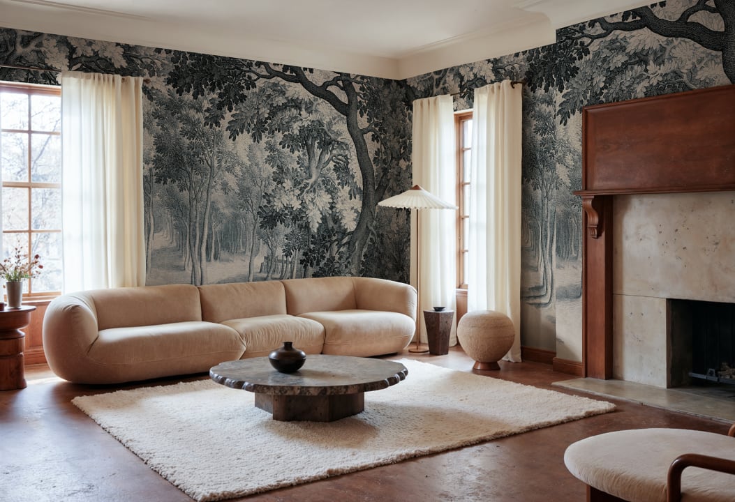 Discover the Serenity of Forest Engraving