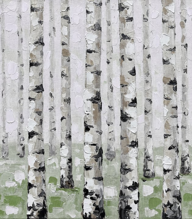 Nature's Serenity: Birch Forest