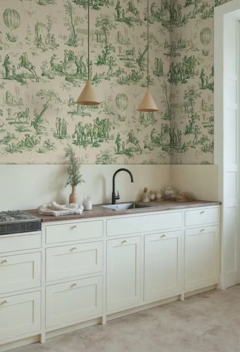 Timeless Heritage Toile en vert