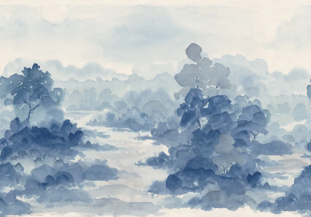 Omarm de Rust van Aquarelle Blues