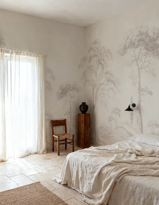 Estudios Elegantes de Árbol en Beige