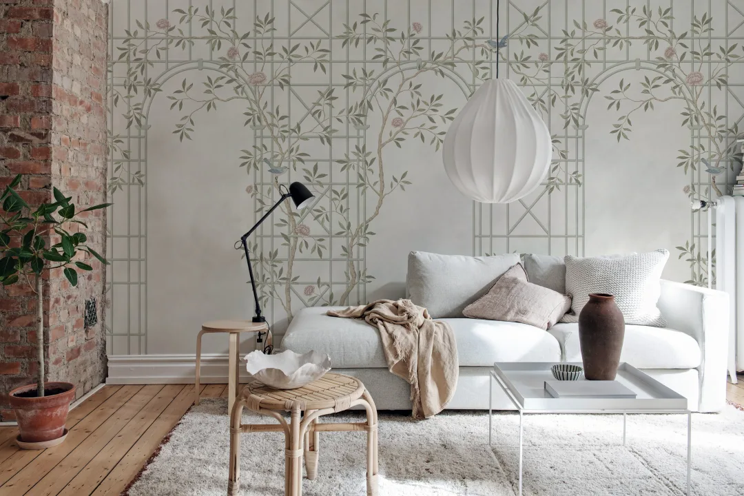 Chinoiserie Trellis : Élégance dans la lumière