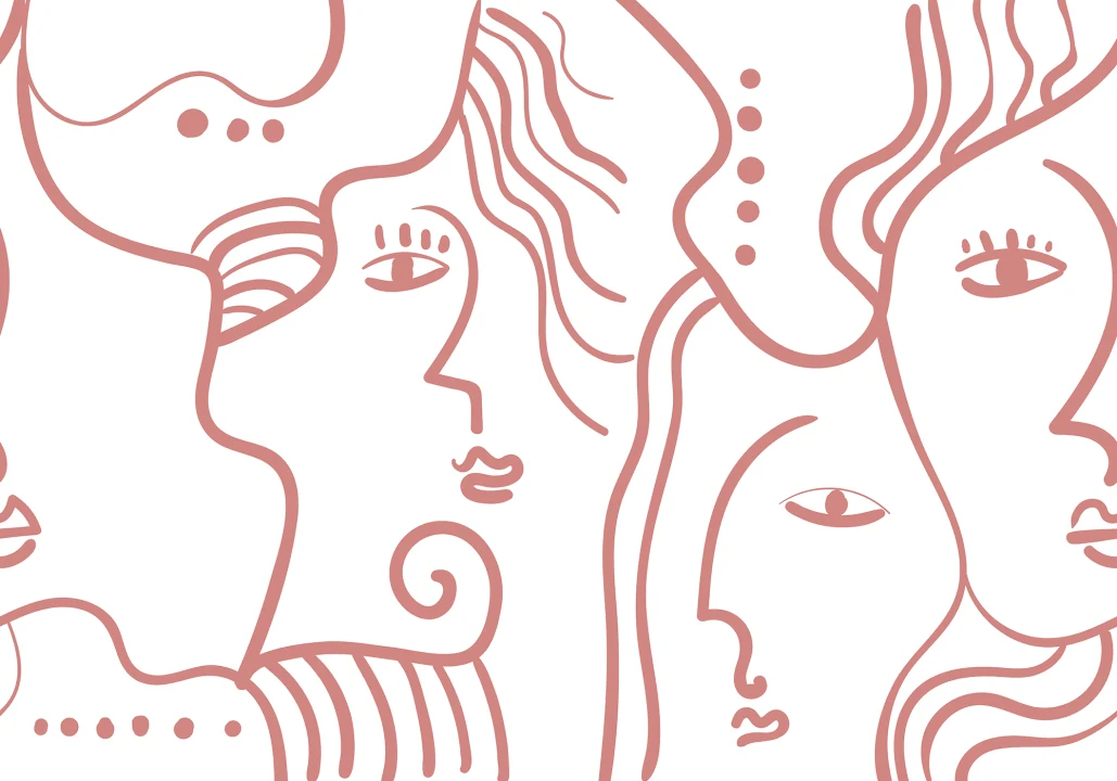 Expressive Pink Faces