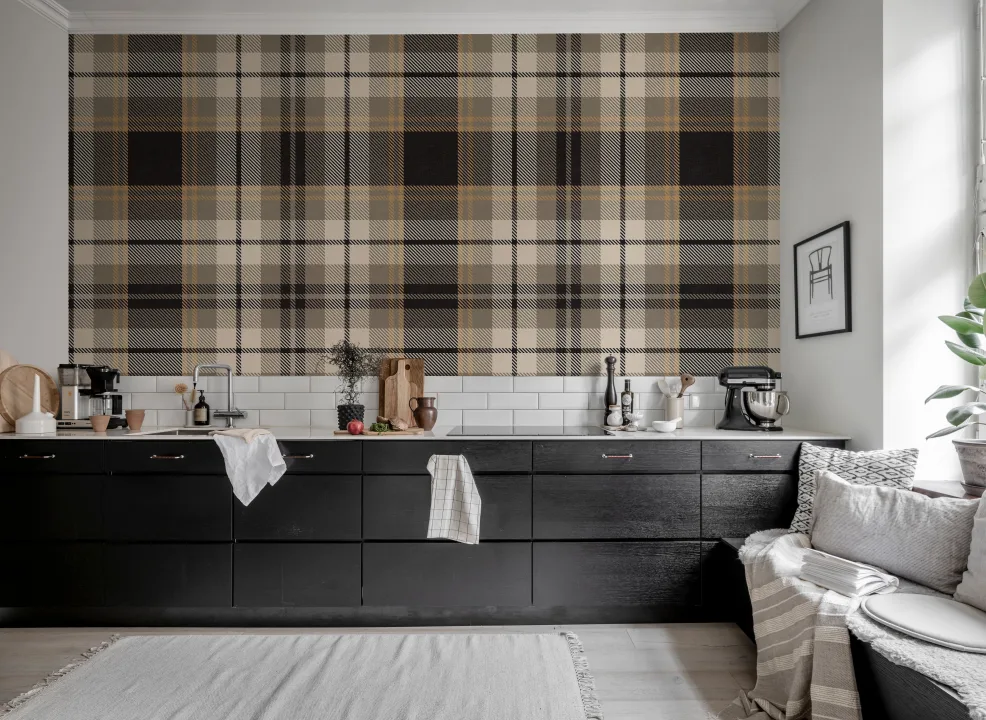 Tartan classique revisité avec une touche contemporaine